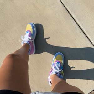 Color changing Nike Air Force ones